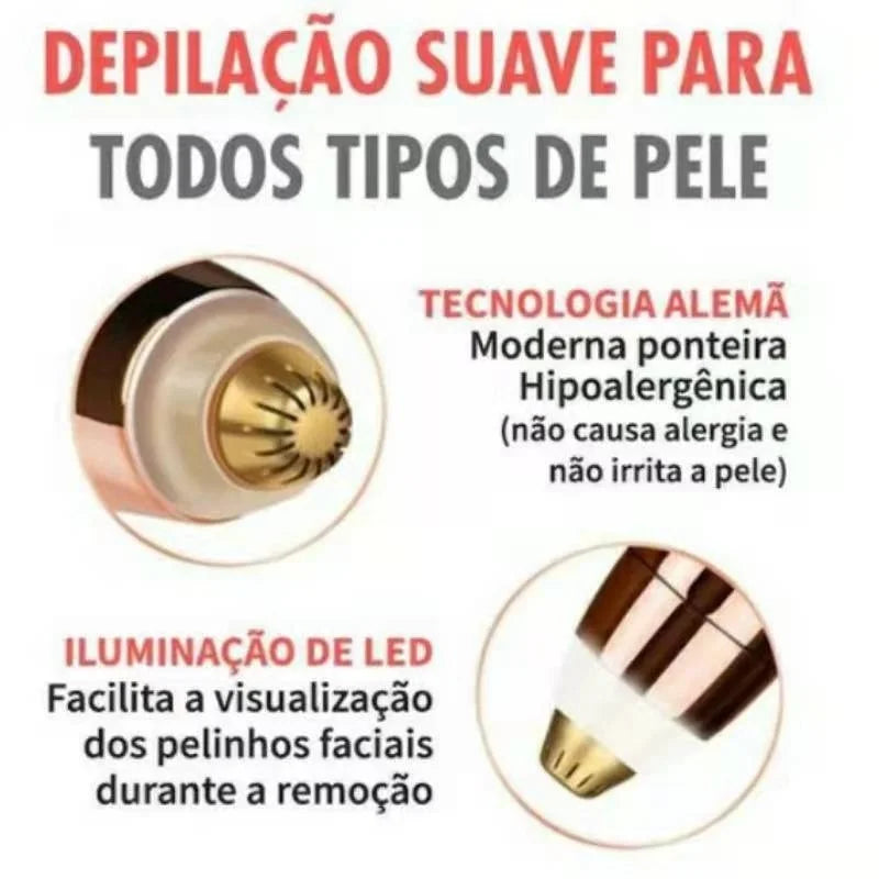 Caneta depiladora de  sobrancelha removedor instantâneo