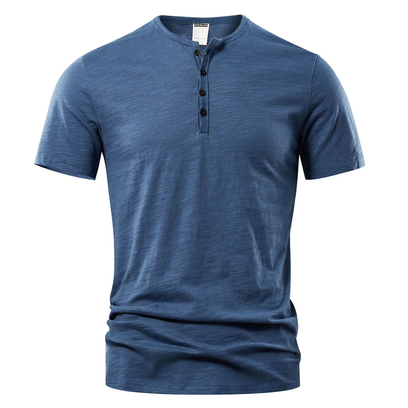 Camisa casual masculina com decote de alta qualidade