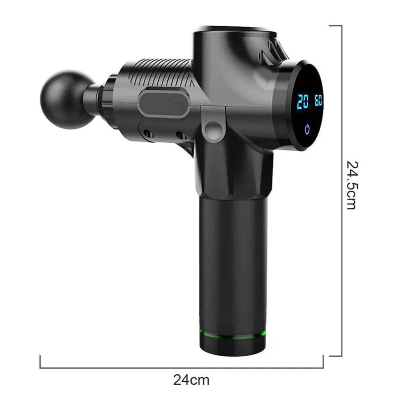 Pistola elétrica para massagem e relaxamento muscular, alívio da dor