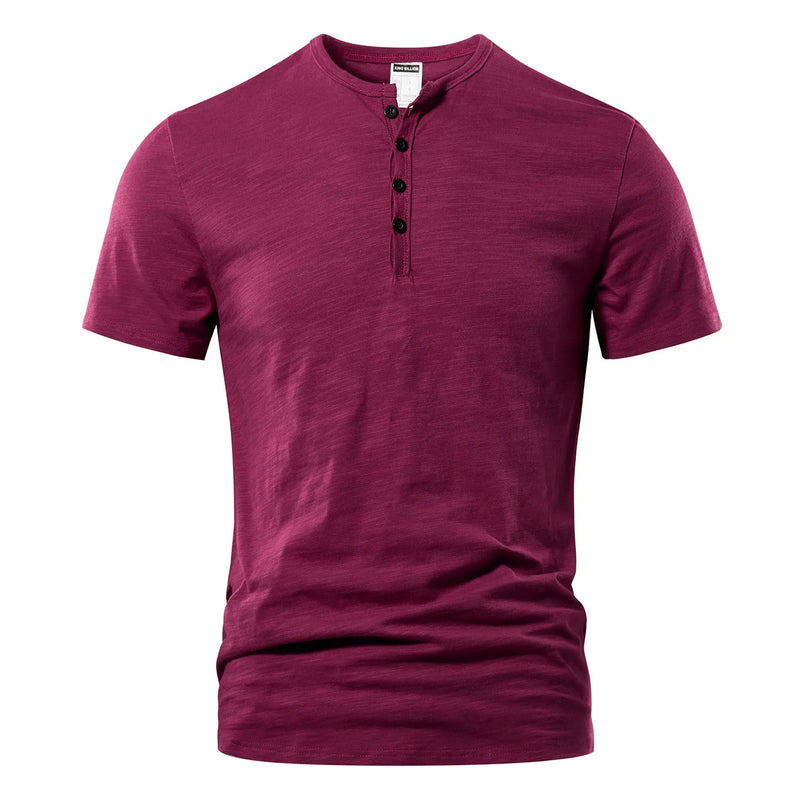 Camisa casual masculina com decote de alta qualidade