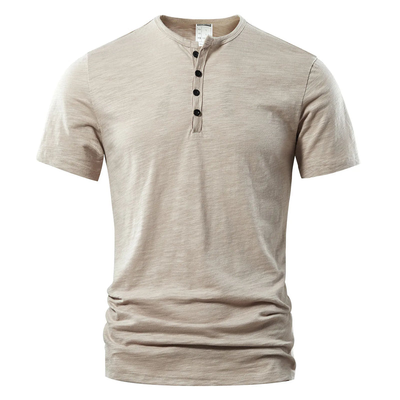 Camisa casual masculina com decote de alta qualidade